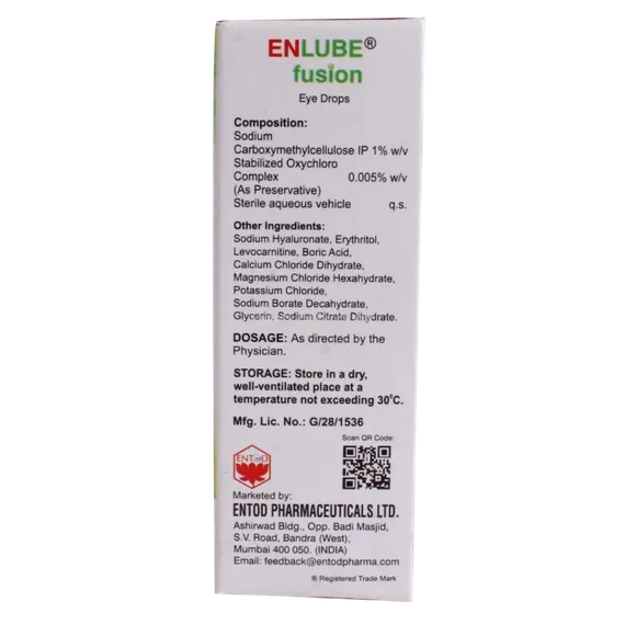 enlube fusion eye drops 10 ml